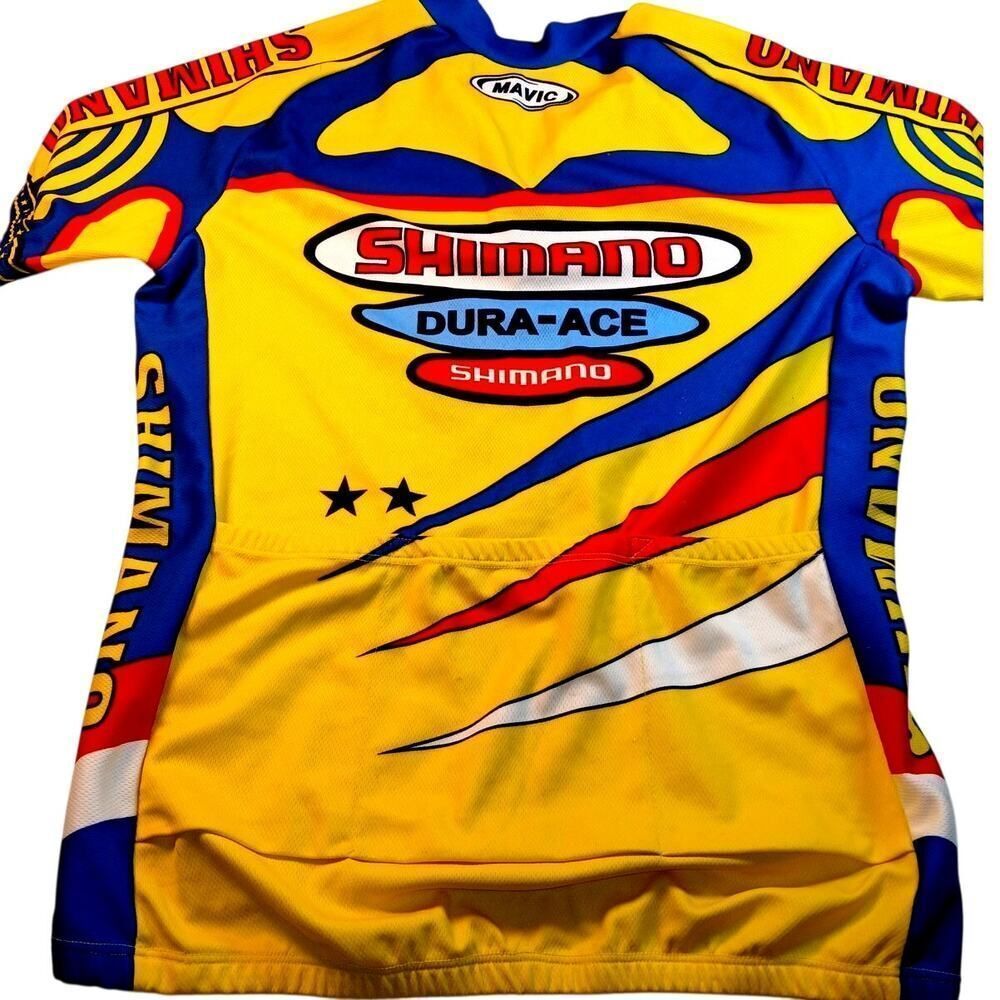 Shimano Youth Boys Yellow Multi-Color Athletic Shirt - XL WOW!!